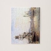 Claude Monet - der Honfleur Seehafen Puzzle (Vertikal)