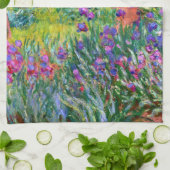 Claude Monet: Der Iris-Garten bei Giverny Küchentuch (Gefaltet)