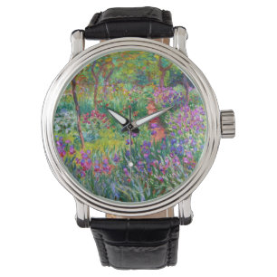 Claude Monet: Der Iris-Garten in Giverny Armbanduhr