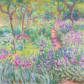 Claude Monet - Der Iris-Garten in Giverny Aufkleber (Vorderseite)