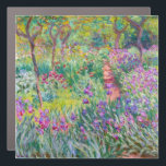 Claude Monet - Der Iris-Garten in Giverny Auto Magnet<br><div class="desc">The Iris Garden at Giverny / The Artist's Garden at Giverny - Claude Monet,  1899-1900</div>