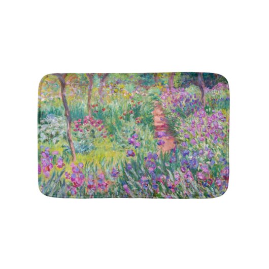 Claude Monet - Der Iris-Garten in Giverny Badematte (Vorderseite)