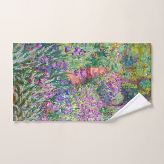 Claude Monet - Der Iris-Garten in Giverny Badhandtuch Set (Handtuch)