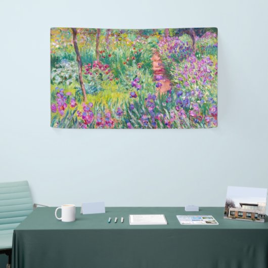 Claude Monet - Der Iris-Garten in Giverny Banner (Messeveranstaltung)