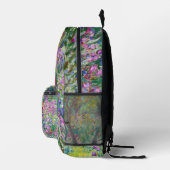Claude Monet - Der Iris-Garten in Giverny Bedruckter Rucksack (Rechts)