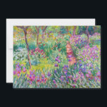 Claude Monet - Der Iris-Garten in Giverny Dankeskarte<br><div class="desc">The Iris Garden at Giverny / The Artist's Garden at Giverny - Claude Monet,  1899-1900</div>