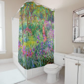 Claude Monet: Der Iris-Garten in Giverny Duschvorhang (Beispiel)