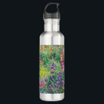 Claude Monet - Der Iris-Garten in Giverny Edelstahlflasche<br><div class="desc">The Iris Garden at Giverny / The Artist's Garden at Giverny - Claude Monet,  1899-1900</div>