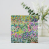 Claude Monet - Der Iris-Garten in Giverny Einladung (Stehend Vorderseite)