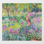 Claude Monet - Der Iris-Garten in Giverny Fensteraufkleber<br><div class="desc">The Iris Garden at Giverny / The Artist's Garden at Giverny - Claude Monet,  1899-1900</div>