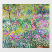 Claude Monet - Der Iris-Garten in Giverny Fensteraufkleber (Blatt)