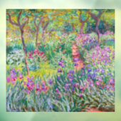 Claude Monet - Der Iris-Garten in Giverny Fensteraufkleber (Blatt 3)