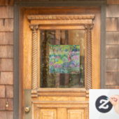 Claude Monet - Der Iris-Garten in Giverny Fensteraufkleber (Haustür)