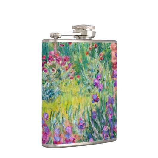 Claude Monet - Der Iris-Garten in Giverny Flachmann (Rechts)