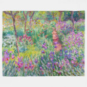 Claude Monet - Der Iris-Garten in Giverny Fleecedecke (Vorderseite (Horizontal))