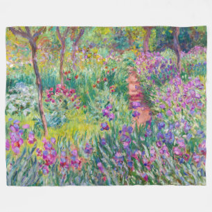 Claude Monet - Der Iris-Garten in Giverny Fleecedecke