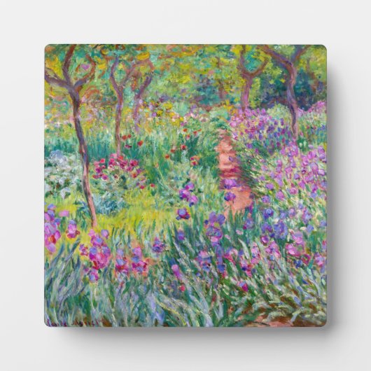 Claude Monet - Der Iris-Garten in Giverny Fotoplatte (Vorderseite)