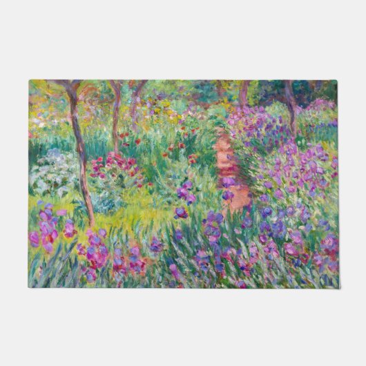 Claude Monet - Der Iris-Garten in Giverny Fußmatte (Vorderseite)