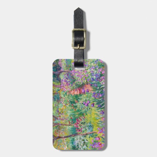Claude Monet - Der Iris-Garten in Giverny Gepäckanhänger (Vorderseite vertikal)