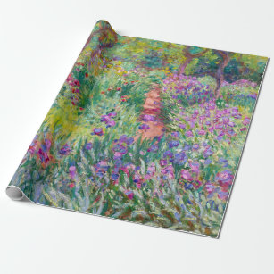 Claude Monet - Der Iris-Garten in Giverny Geschenkpapier