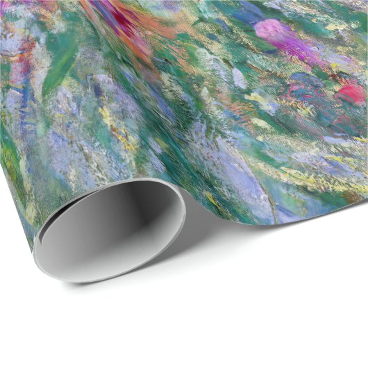 Claude Monet - Der Iris-Garten in Giverny Geschenkpapier (Rolleneckpunkt)