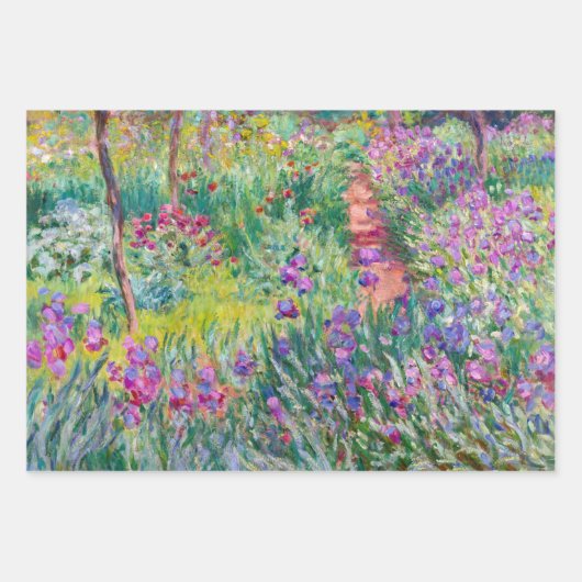 Claude Monet - Der Iris-Garten in Giverny Geschenkpapier Set (Vorderseite 3)