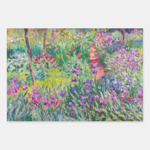 Claude Monet - Der Iris-Garten in Giverny Geschenkpapier Set