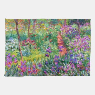 Claude Monet: Der Iris-Garten in Giverny Geschirrtuch