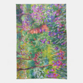 Claude Monet: Der Iris-Garten in Giverny Geschirrtuch (Vertikal)