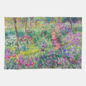 Claude Monet - Der Iris-Garten in Giverny Geschirrtuch (Horizontal)