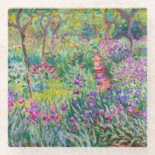 Claude Monet - Der Iris-Garten in Giverny Glasuntersetzer