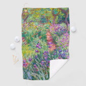 Claude Monet - Der Iris-Garten in Giverny Golfhandtuch (Insitu)
