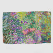 Claude Monet - Der Iris-Garten in Giverny Golfhandtuch (Horizontal)
