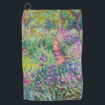 Claude Monet - Der Iris-Garten in Giverny Golfhandtuch<br><div class="desc">The Iris Garden at Giverny / The Artist's Garden at Giverny - Claude Monet,  1899-1900</div>