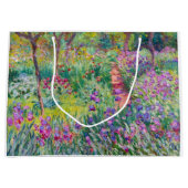 Claude Monet - Der Iris-Garten in Giverny Große Geschenktüte (Vorderseite)