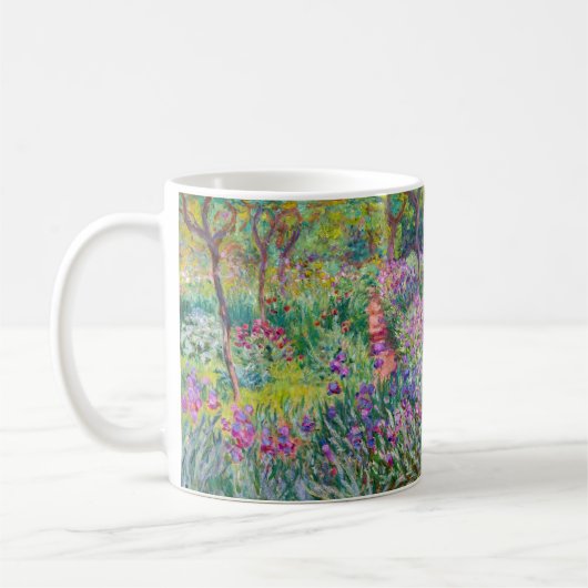 Claude Monet - Der Iris-Garten in Giverny Kaffeetasse (Links)