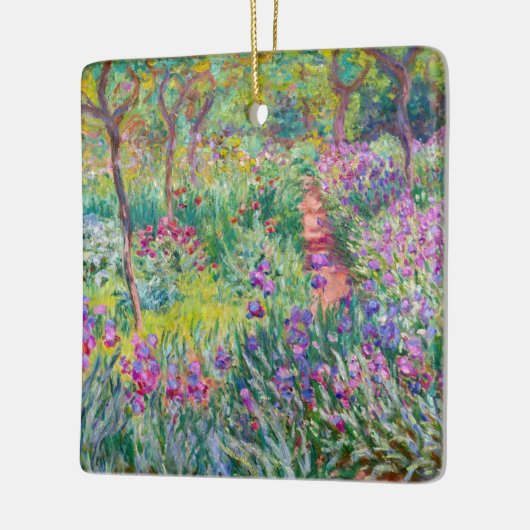 Claude Monet - Der Iris-Garten in Giverny Keramikornament (Links)