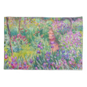 Claude Monet - Der Iris-Garten in Giverny Kissenbezug (Rückseite)