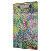 Claude Monet - Der Iris-Garten in Giverny Klemmbrett (Links)