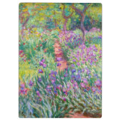Claude Monet - Der Iris-Garten in Giverny Klemmbrett (Rückseite)