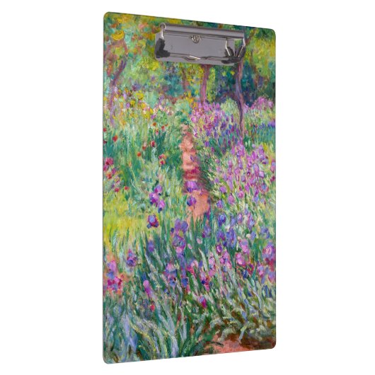 Claude Monet - Der Iris-Garten in Giverny Klemmbrett (Rechts)