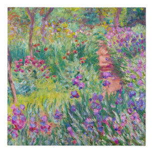 Claude Monet - Der Iris-Garten in Giverny Künstlicher Leinwanddruck