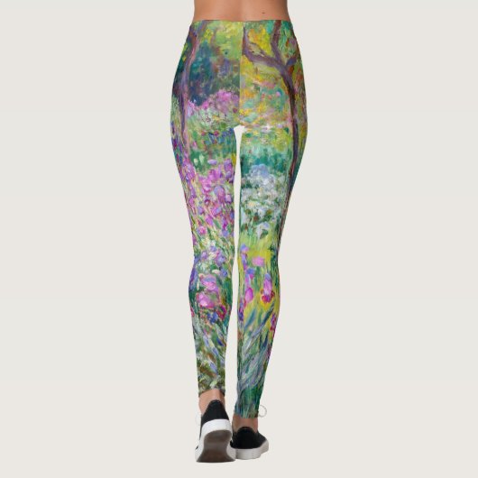Claude Monet - Der Iris-Garten in Giverny Leggings (Rückseite)