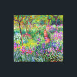 Claude Monet: Der Iris-Garten in Giverny Leinwanddruck<br><div class="desc">Ein farbenfroher klassischer Leinenprint mit dem Iris-Garten in Giverny,  gemalt vom französischen Impressionisten Claude Monet.</div>