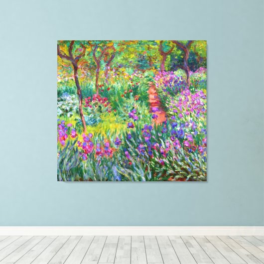 Claude Monet: Der Iris-Garten in Giverny Leinwanddruck (Insitu (Holzboden))