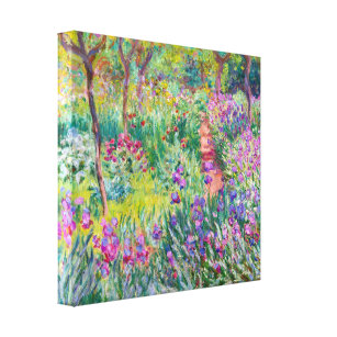 Claude Monet - Der Iris-Garten in Giverny Leinwanddruck