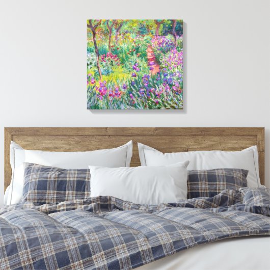 Claude Monet - Der Iris-Garten in Giverny Leinwanddruck (Insitu (Schlafzimmer))