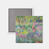 Claude Monet - Der Iris-Garten in Giverny Magnet (Vorderseite/Rückseite)