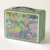 Claude Monet - Der Iris-Garten in Giverny Metall Brotdose (Rückseite)