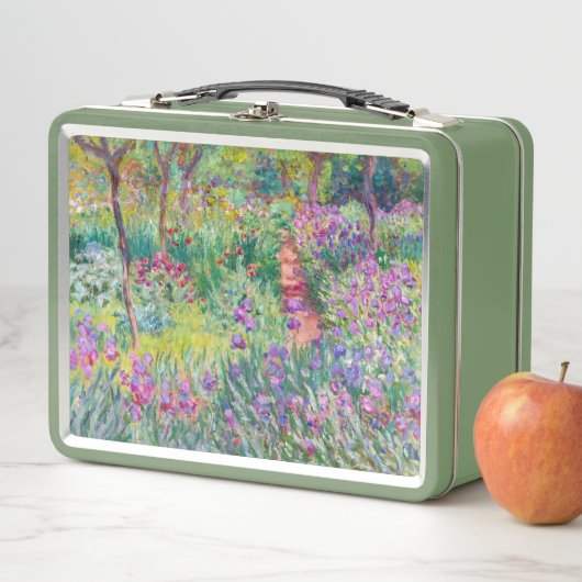 Claude Monet - Der Iris-Garten in Giverny Metall Brotdose (Beispiel)